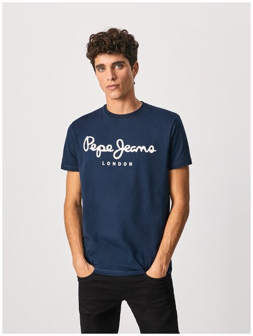 Футболка Pepe Jeans, размер XS, синий