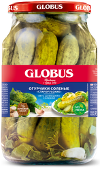 Огурчики соленые Старорусские Globus, 900 г, 950 мл