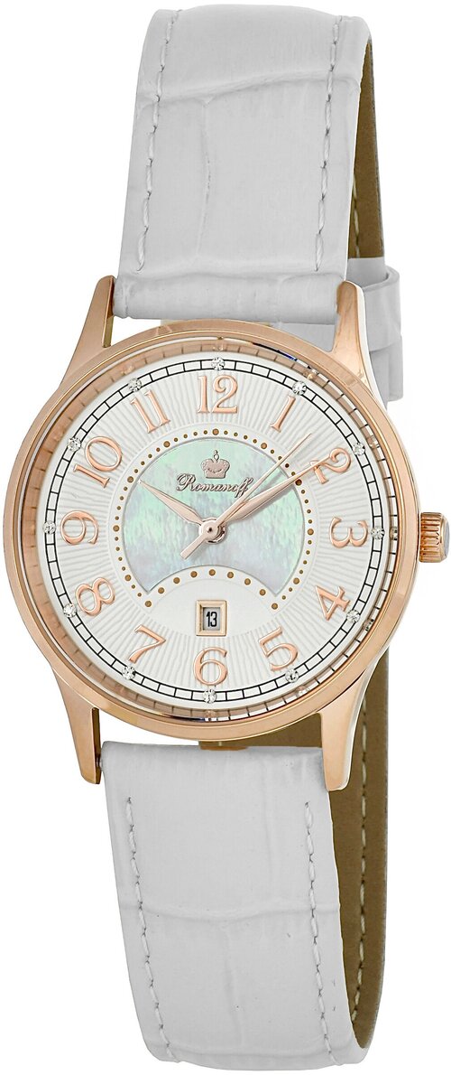 Наручные часы Romanoff Модель 10082B1W, белый, экрю