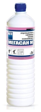 Мега мега АН М 1л средство для санитарной очистки сантехники и кафельной плитки гель К 321
