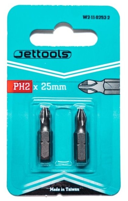 Набор бит JetTools W2-11-0252-2 2 предм.