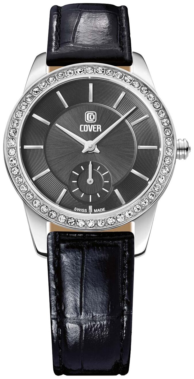Часы швейцарские наручные женские кварцевые на ремне Cover Co174.05