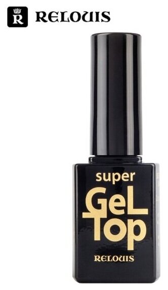 Верхнее покрытие лака для ногтей Relouis Super Gel Top, 10 мл