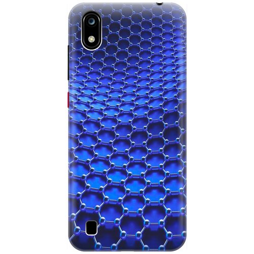 фото Ультратонкий силиконовый чехол-накладка для zte blade a7 (2019) с принтом "молекулярная цепь" gosso