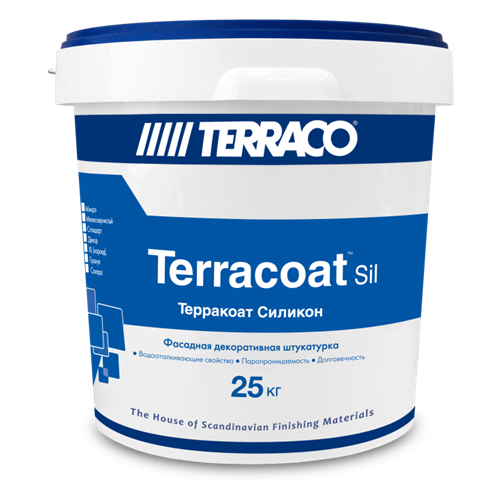 Декоративное покрытие Terraco Terracoat Granule Sil 2 мм, 2 мм, белый, 25 кг декоративное покрытие terraco terracoat sahara 2 мм белый 25 кг