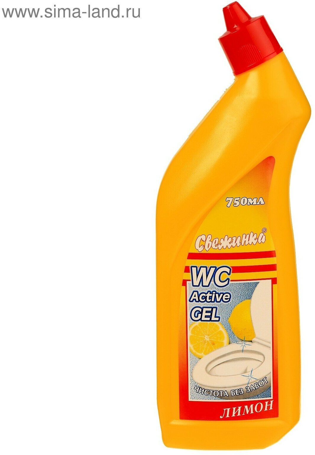 Свежинка Гель WC для мытья сантехники лимон 750 мл 959 - фотография № 2