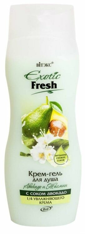 Vitex Exotic Fresh Juice Крем-гель для душа Авокадо и Жасмин 500 мл 1 шт