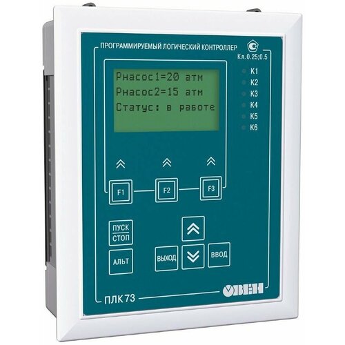 ПЛК73-ККККРРИИ-M контроллер с HMI для локальных систем в щитовом корпусе с AI/DI/DO/AO овен