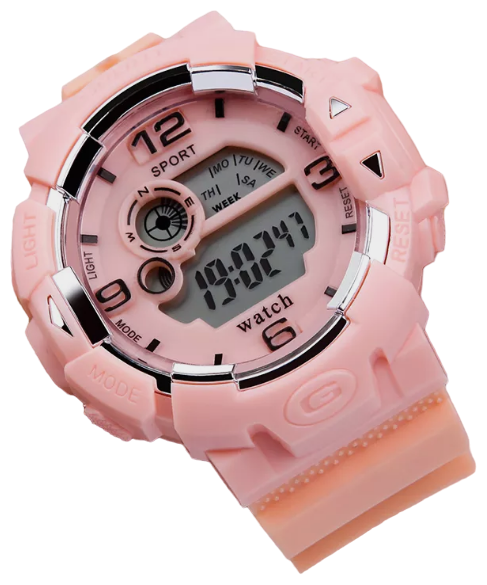 Наручные часы женские спортивные электронные W, розовый