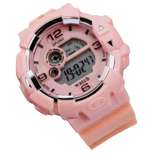 Часы наручные женские спортивные электронные W /розовые/