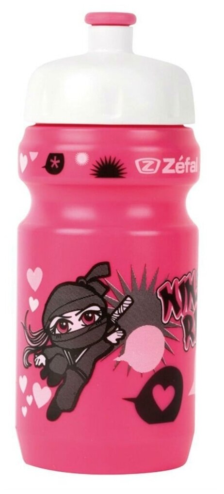 Фляга детская с держателем Zefal Little Z-Ninja Girl розовый