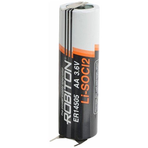 Батарейки Robiton ER14505-P1M2 AA с плоскими выводами под пайку (3 ноги) PH1 батарейка robiton er14505 er14505 aa ph1 3 6 вольта