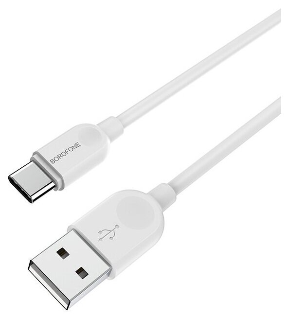 Дата-кабель USB 2.0A для Type-C Borofone BX14 ПВХ 2м White