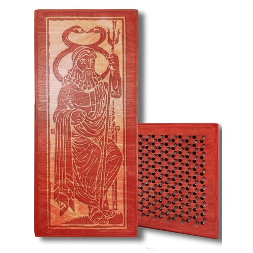 фото Доска садху с динамическими гвоздями, древняя греция - 362 шаг 10мм красная goodwood