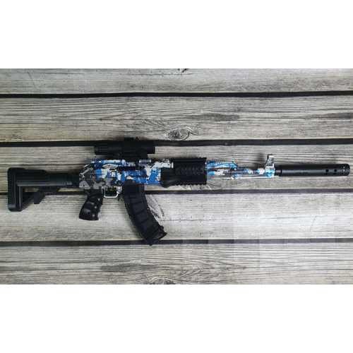 Игрушечное оружие и бластеры с прицелом М762 / для мальчиков / орбиз / два режима стрельбы / на аккумуляторе / синий