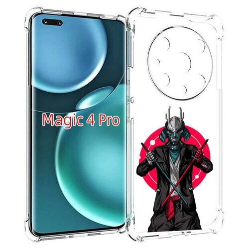 Чехол MyPads якудза с катанами для Honor Magic4 Pro / Magic4 Ultimate задняя-панель-накладка-бампер чехол mypads якудза с катанами для honor 70 pro 70 pro plus задняя панель накладка бампер