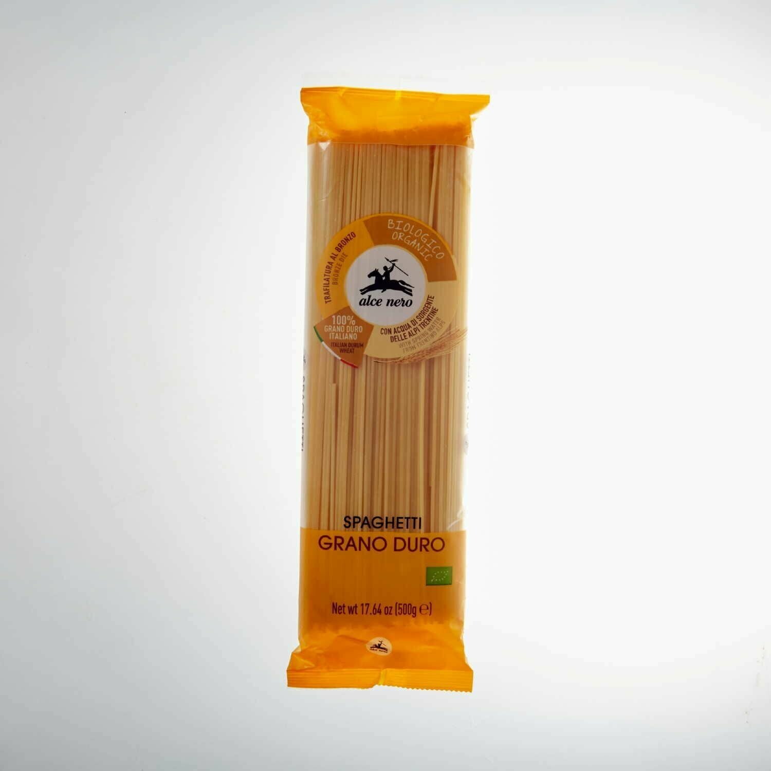 Alce Nero спагетти БИО макаронные изделия из твердых сортов пшеницы, полимерный пакет 500 г
