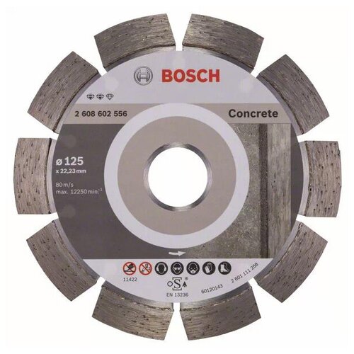 фото Диск алмазный отрезной bosch expert for concrete 2608602556, 125 мм 1 шт.