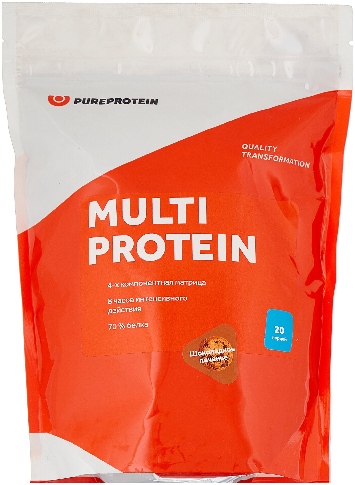 Мультикомпонентный протеин Multi Protein от PureProtein 600 г : Шоколадное печенье