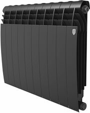 Радиатор биметаллический Royal Thermo 500/87 боковое подключение 10 секций BiLiner Noir Sable