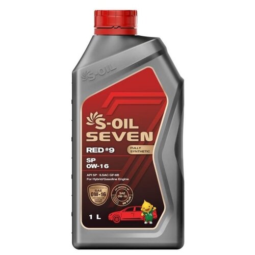 Синтетическое моторное масло S-OIL SEVEN RED#9 SP 0W-16, 4 л