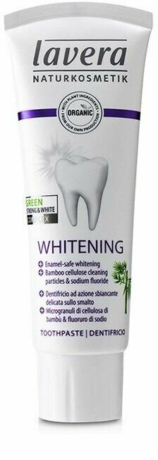 Зубная паста LAVERA БИО отбеливающая (Whitening Toothpaste) 75 мл (из Финляндии)