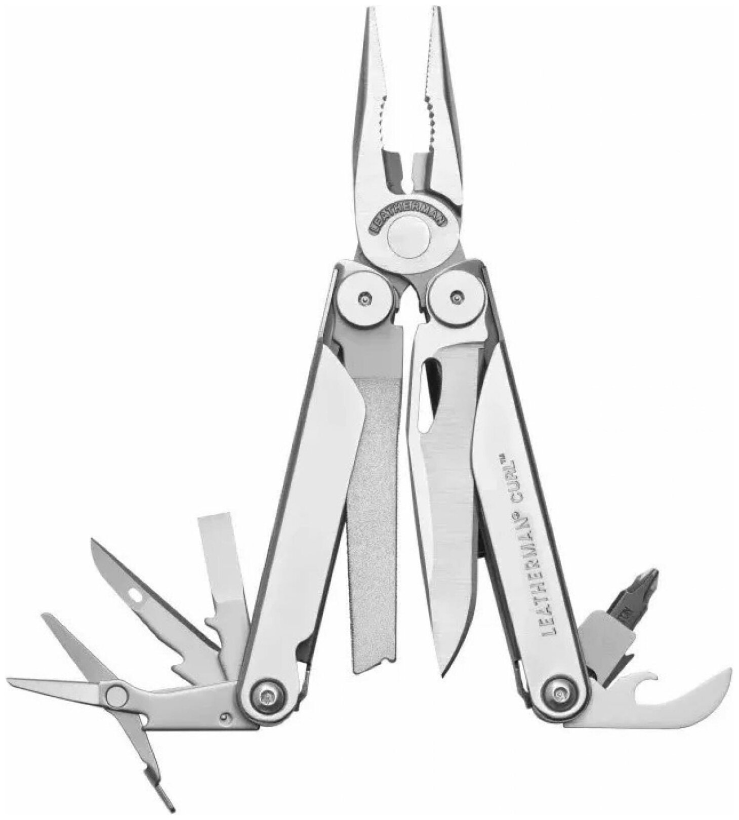 Мультитул LEATHERMAN Curl, 16 функций, серебристый [832932] - фото №1