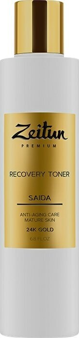 Тоник для лица Zeitun Saida восстанавливающий для зрелой кожи с 24К золотом 200мл ДжиЭсЭс Косметикс - фото №10