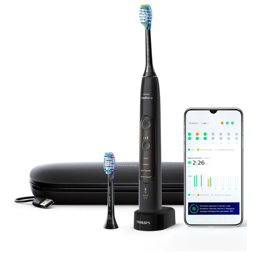 звуковая зубная щетка Philips Sonicare ExpertClean 7500 HX9631/16, черный