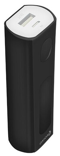 Оксион Аккумулятор внешний Компакт Дизайн 2200mAh Li-ion индикатор черный