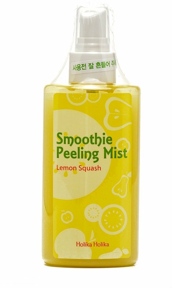 HOLIKA HOLIKA Мист-скатка для всех типов кожи лица Smoothie Peeling Lemon Squash отшелушивающий, 150 мл