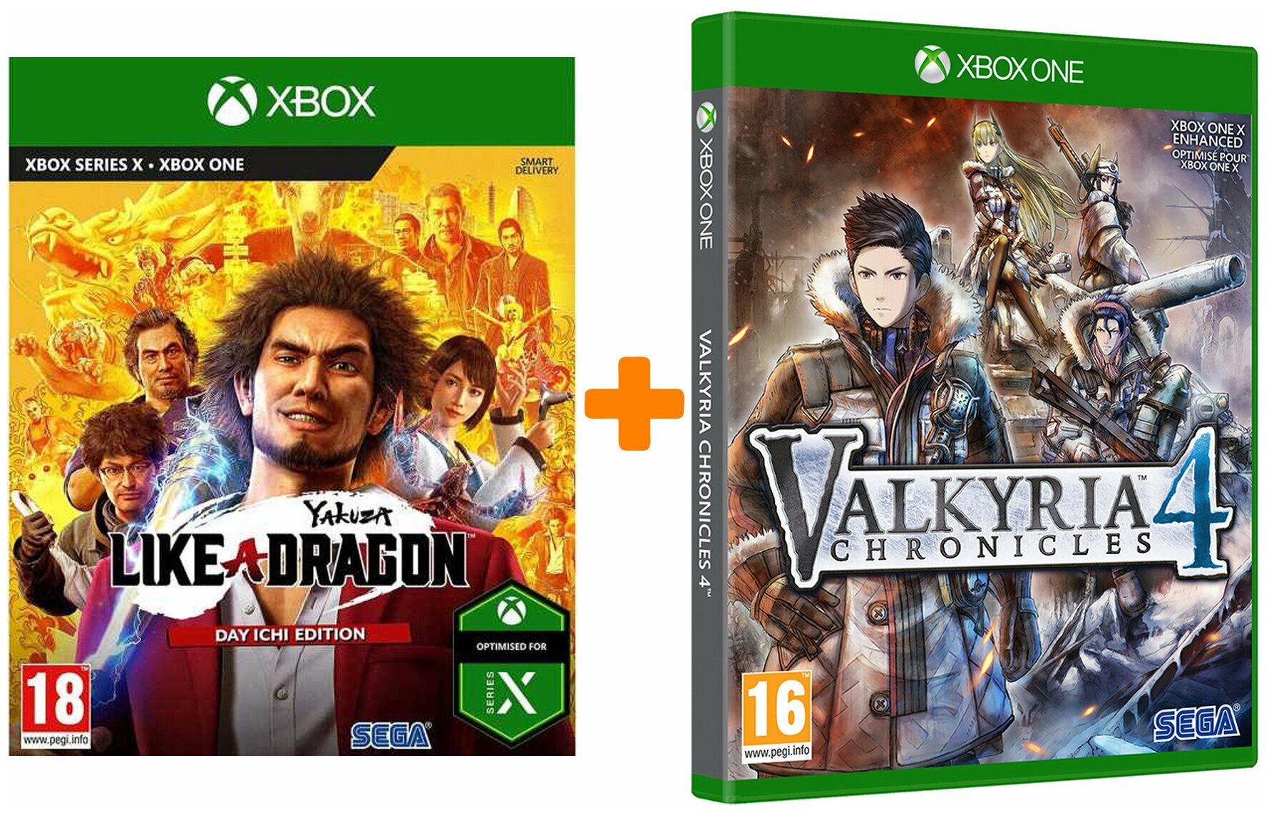 Набор «Sega» (Valkyria Chronicles 4 + Yakuza + Like a Dragon. Day Ichi Edition) для Xbox