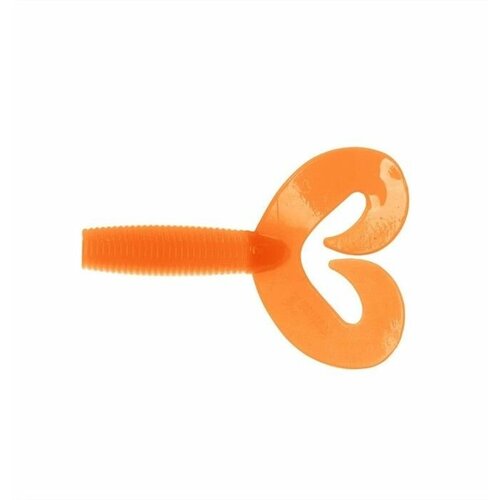 Твистер / мягкая приманка Helios Credo Double Tail Orange, 7.5 см, 7 шт. (HS 12 024)