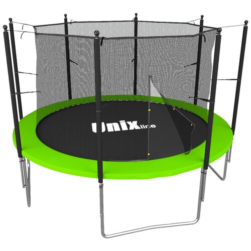 фото Каркасный батут unix trsi6ing 6 ft (внутренняя сетка) 183х183х215 см зеленый unix line