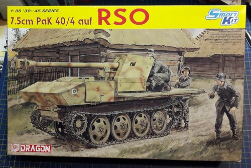 Сборная модель DRAGON German IIWW Anti-tank gun 7.5cm Pak 40/4 auf RSO 1:35 (6640)