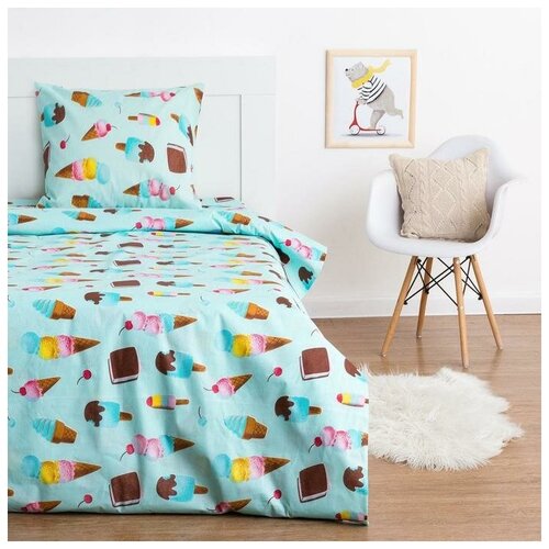 фото Постельное белье 1,5 сп. экономь и я «радость сладкоежки» 143*215см. 150*214 см.70*70 см.-1 шт