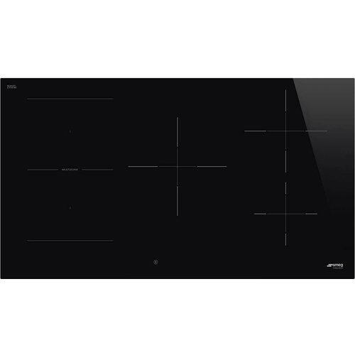 Варочная панель Smeg электрическая Индукционная 90 см, Multizone, Ультранизкий профиль или вровень со столешницей, черный цвет