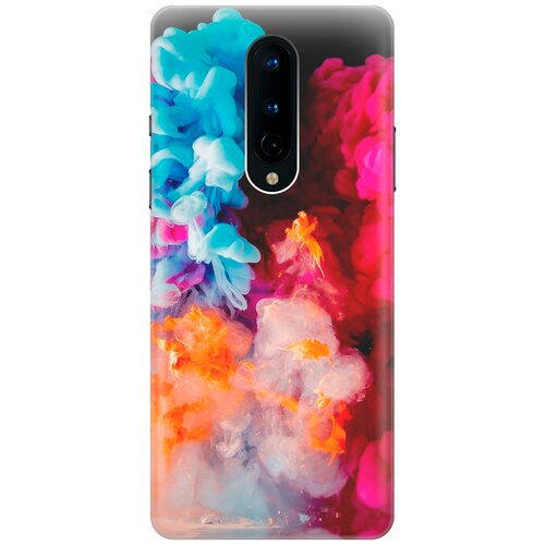 фото Силиконовый чехол на oneplus 8 / ванплюс 8 с принтом "разноцветный дым" re:pa