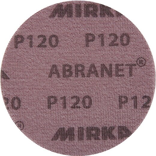 Диск шлифовальный Mirka Abranet d150 мм P120 на липучку сетчатая основа (5 шт.)