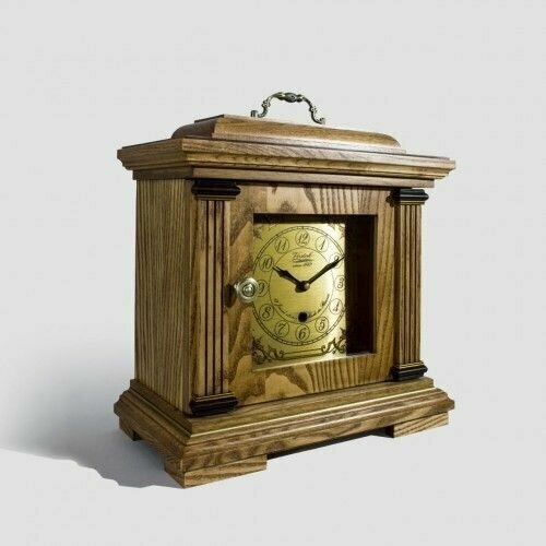 Настольные интерьерные часы Восток Каминные 5-ЧМ-001 из дерева механические в кабинет, на стол, на камин в подарок