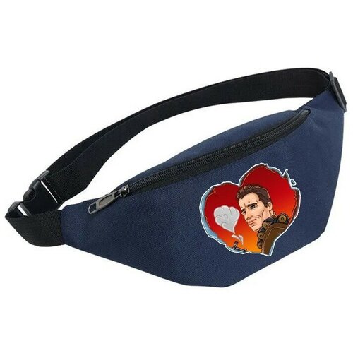 фото Сумка поясная noname, синий