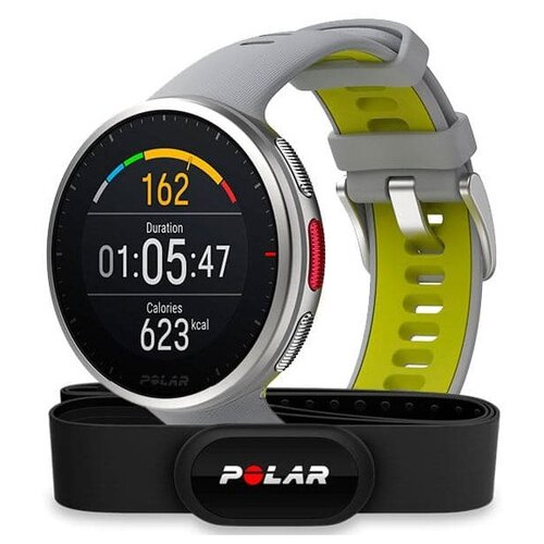 фото Часы polar vantage v2 hr m/l grey-lime 90083650