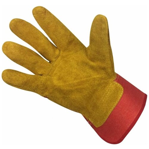 перчатки спилковые серые для сварки 24 3 001 Спилковые комбинированные перчатки атлант рысь TDH_ATL_GL_09