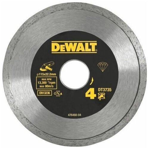 Круг алмазный DeWalt ф115х22,2 керамика DT3735 .