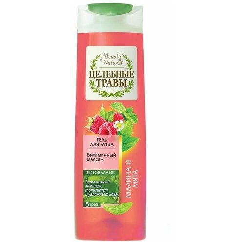 Гель д/душа Целебные травы 250мл Малина и мята