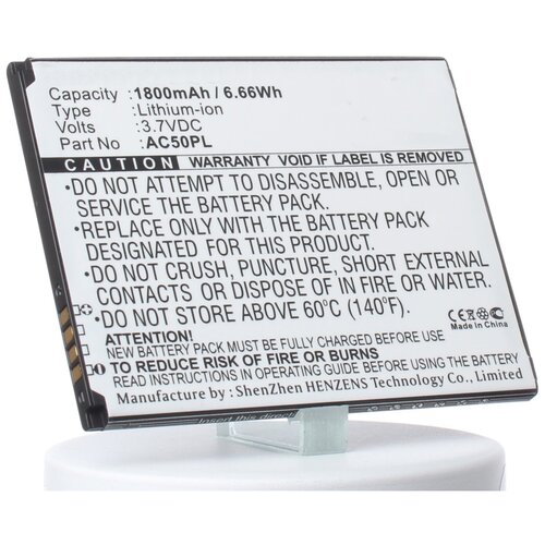 фото Аккумулятор ibatt ib-b1-m704 1800mah для archos,highscreen ac50pl