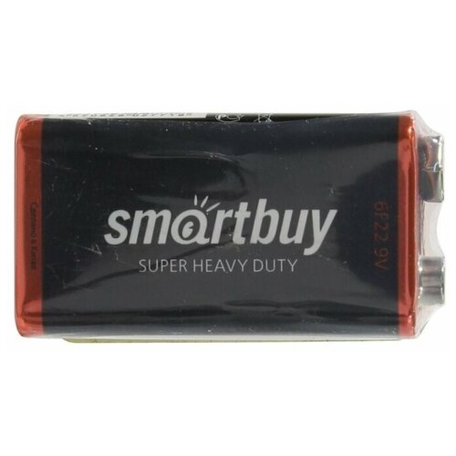 Батарейка SmartBuy 6F22, в упаковке: 1 шт. батарейка smartbuy mn1604 6f22 солевая крона