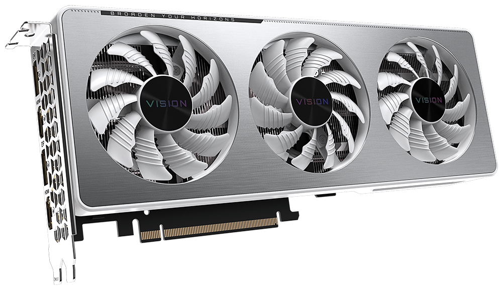 Видеокарта GIGABYTE GeForce RTX 3060 VISION OC 12G (GV-N3060VISION OC-12GD) (rev. 2.0), Retail