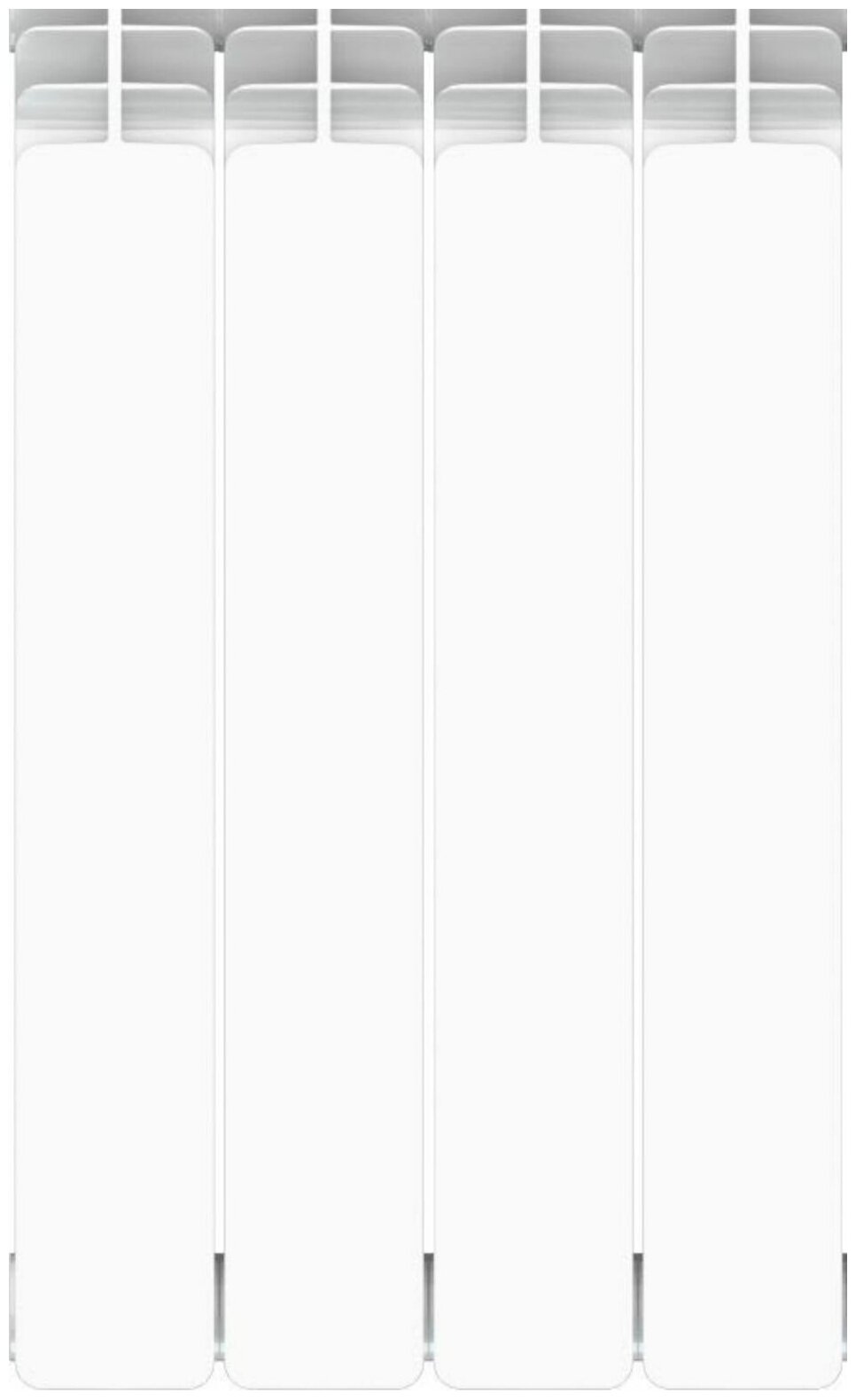 Радиатор Equation 500/90 4 секций боковое подключение алюминий