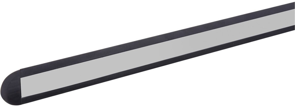 Алюминиевый профиль встраиваемый черный 2206 (1 м), матовый рассеиватель, 2 заглушки, 2 крепежа TDM - фотография № 3